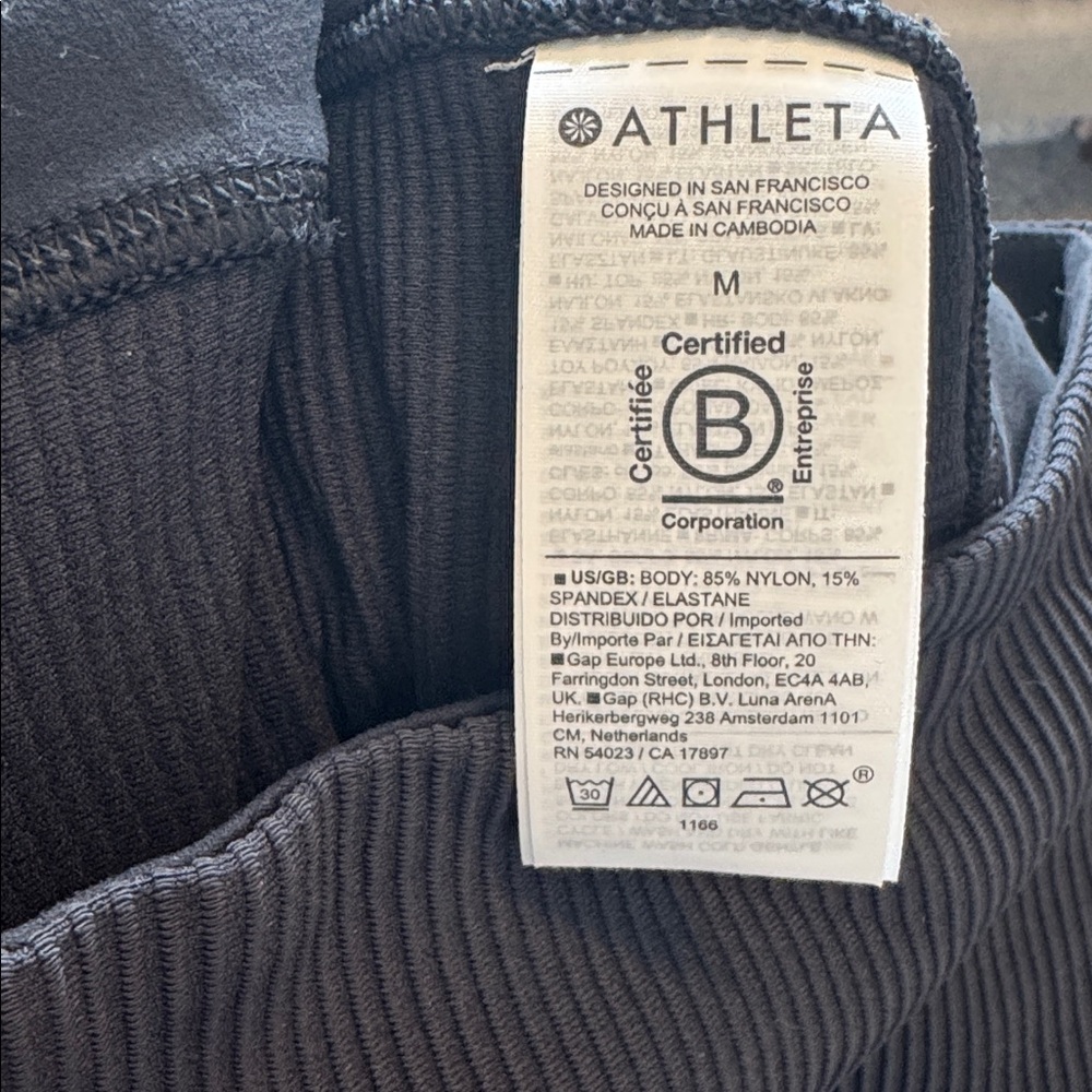 Athleta Salutation Stash Rib Flare Leggings - Picture 5 of 5